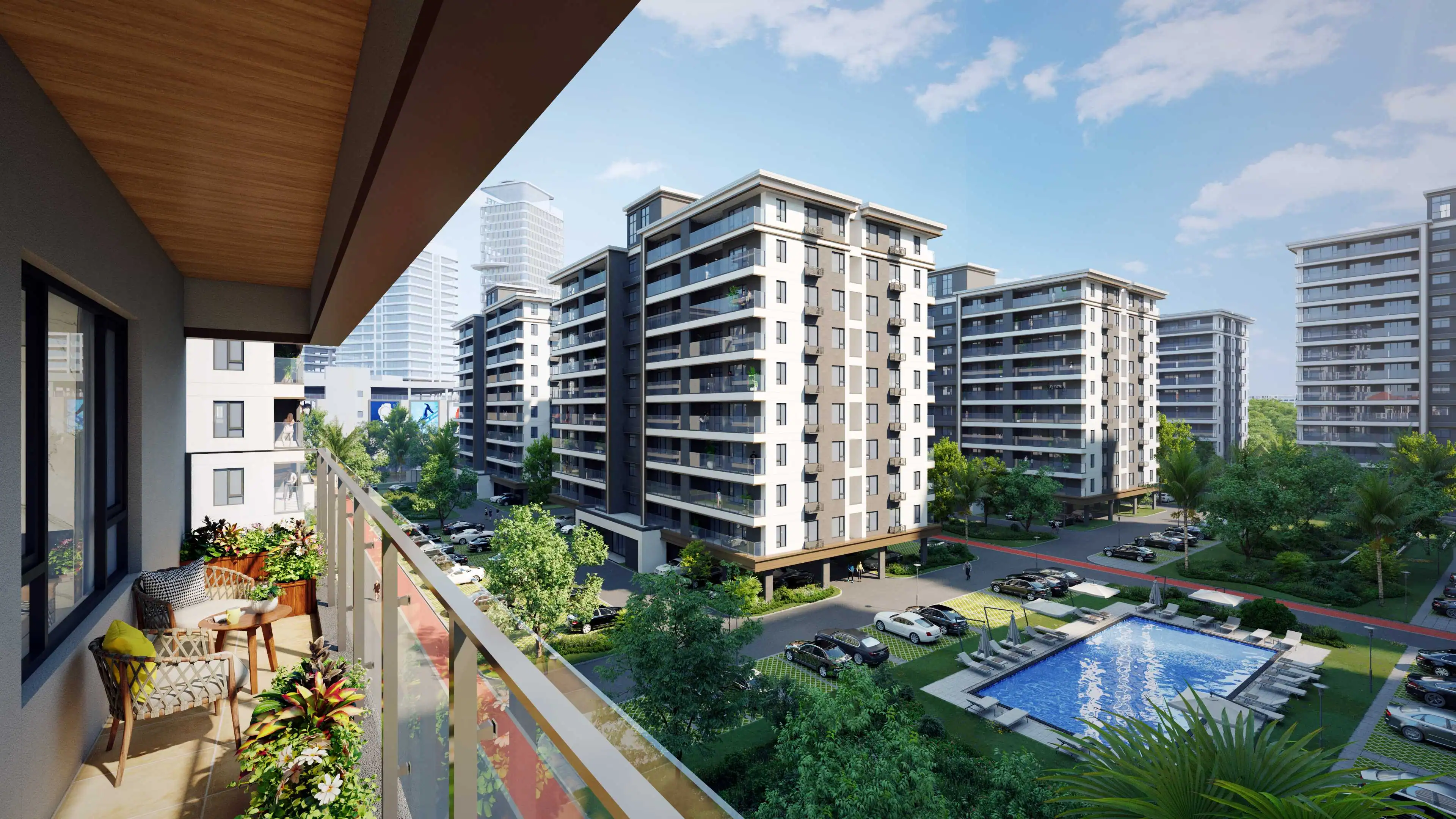 Luxury Residence Balcony View